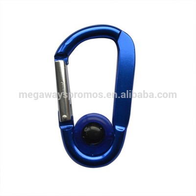 Good quality carabiner wholesale with led flashlight