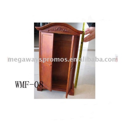 factory handmade 1/12 wood miniature wardrobe