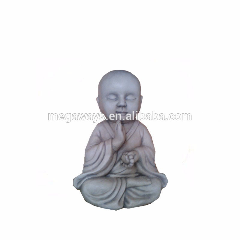 Factory custom large resin monk figurine